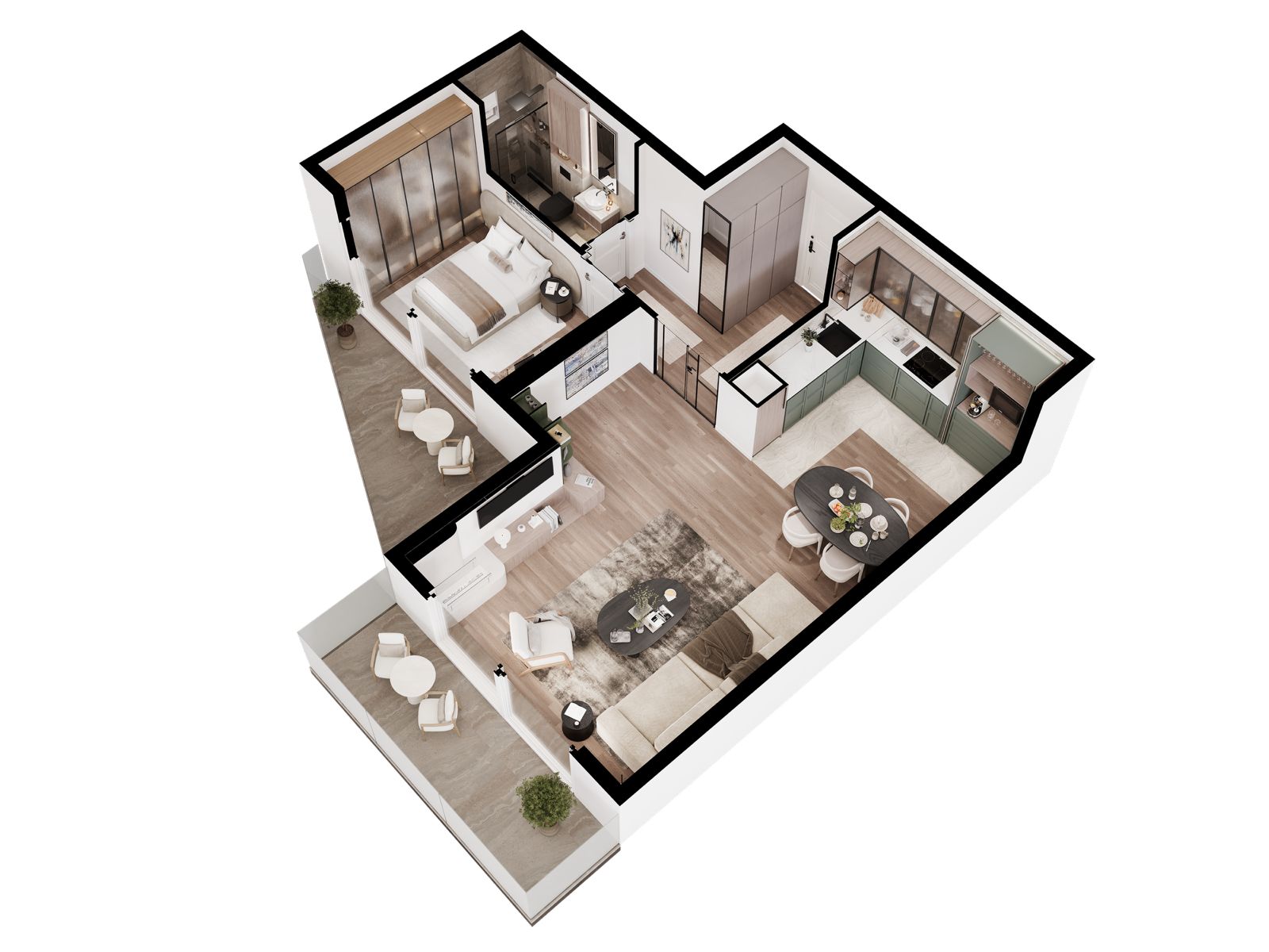 Image of Apartment - 1 Bedrooms - 1 Bathrooms for Sale in Herceg-Novi-Kumbor-Montenegro, Image 5